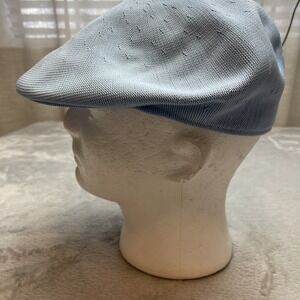 Kangol Design Tropic 7100 Newsboy Cap Hat Mens L Light Blue Lightweight Summer